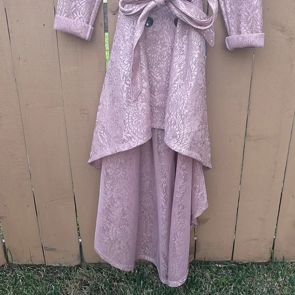 BLUSH PINK LACE JACKET/TOP! - Picture 4 of 5